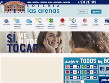 Tablet Screenshot of loterialasarenas.com